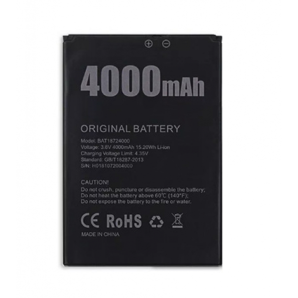 Батарея Doogee X70 (BAT18724000)  [Original PRC]